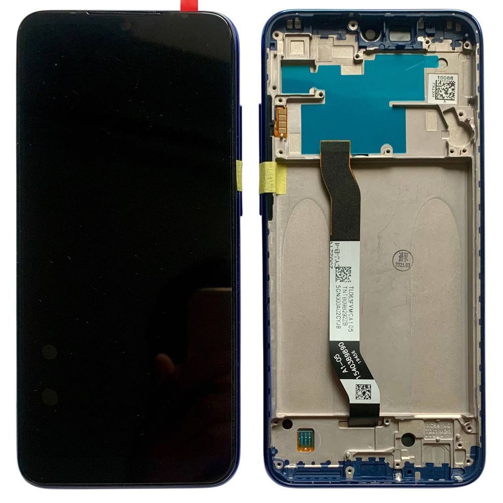 Дисплей для Xiaomi RedMi Note 8T з чорним тачскріном і синьою корпусною рамкою, Original (PRC) 25886 фото