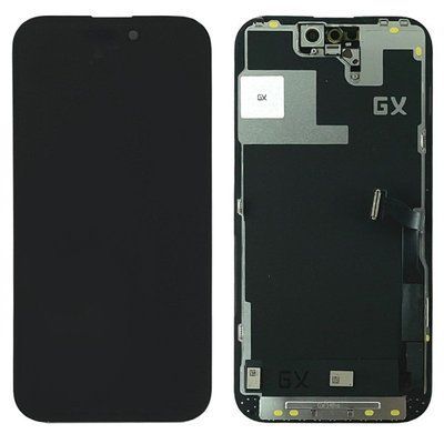 Дисплей для iPhone 14 Pro з чорним тачскріном, GX OLED HARD 648058 фото