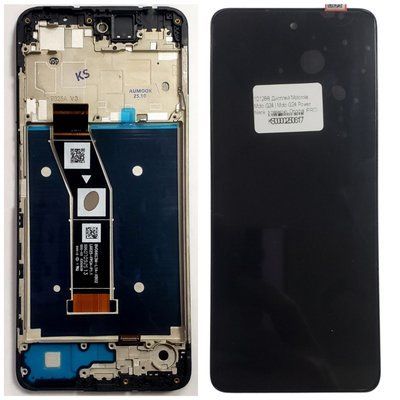Дисплей для Motorola Moto G24 | Moto G24 Power з чорним тачскріном та корпусною рамкою, Original (PRC) 101288 фото
