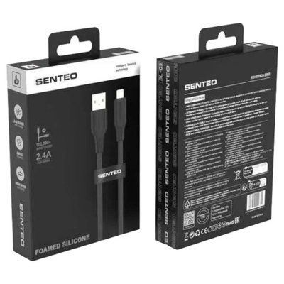 Кабель SENTEO SL-05 Foamed Silicone 2.4A USB to Lightning 1m 37973 фото