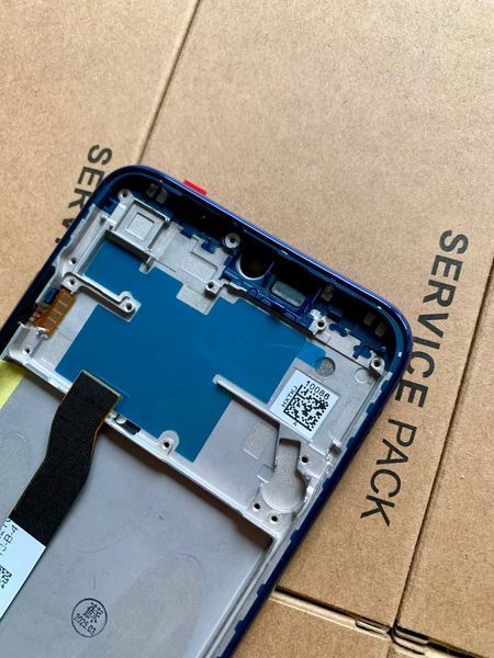 Дисплей для Xiaomi RedMi Note 8T з чорним тачскріном і синьою корпусною рамкою, Original (PRC) 25886 фото
