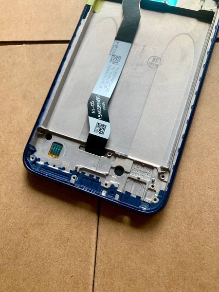 Дисплей для Xiaomi RedMi Note 8T з чорним тачскріном і синьою корпусною рамкою, Original (PRC) 25886 фото