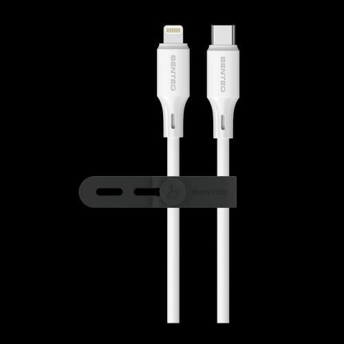 Кабель SENTEO SL-08 nano silicone 30W Type-C to Lightning 1m 40549 фото
