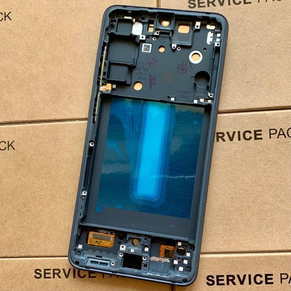 Дисплей для Samsung G990 Galaxy S21 FE 5G з чорним тачскріном та корпусною рамкою, OLED 83336 фото