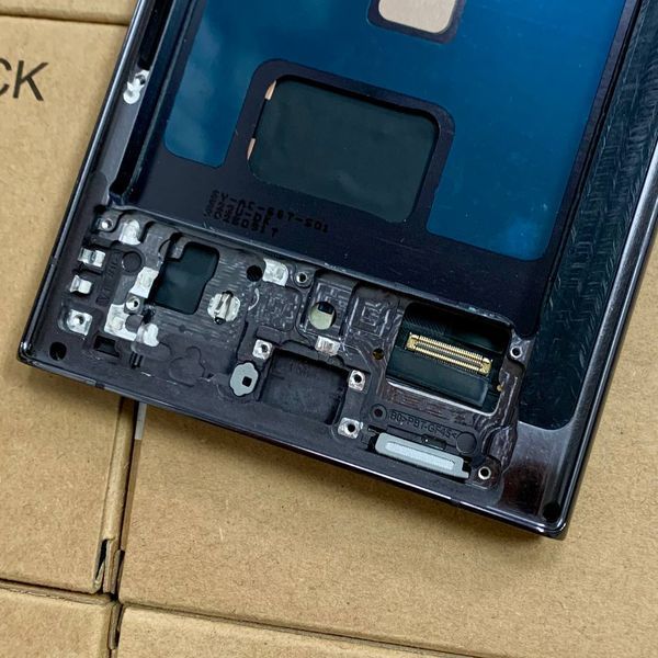 Дисплей для Samsung S908 Galaxy S22 Ultra з чорним тачскріном та корпусною рамкою, OLED 1405371 фото