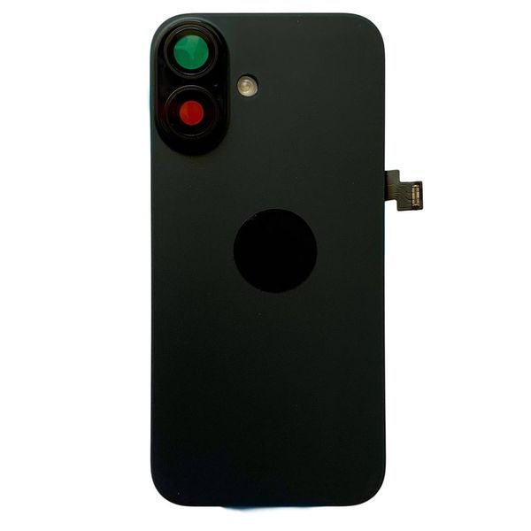 Задня кришка корпусу iPhone 16 Black (зі склом камери, MagSafe, NFC), Original (China) 561046 фото