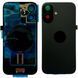 Задня кришка корпусу iPhone 16 Black (зі склом камери, MagSafe, NFC), Original (China) 561046 фото