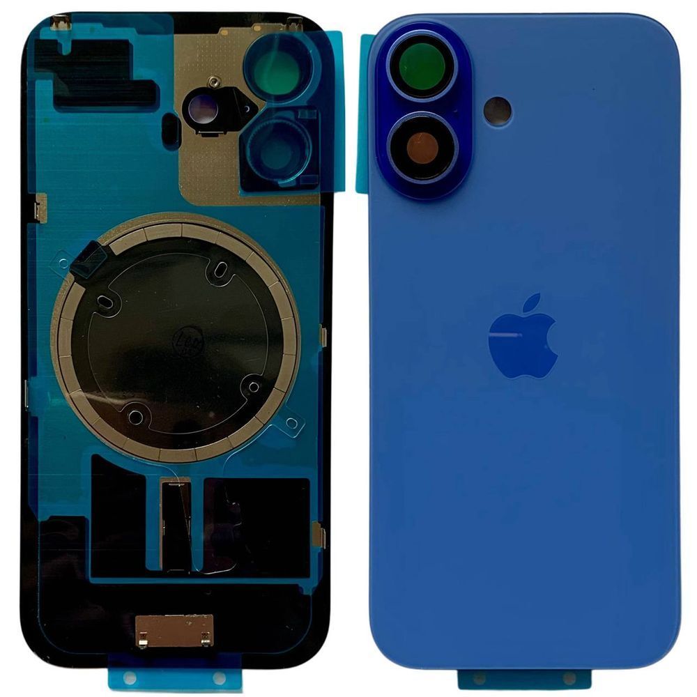 Задня кришка корпусу iPhone 16 Blue (зі склом камери, MagSafe), Original (China) 561060 фото