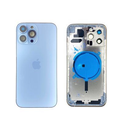 Корпус для iPhone 13 Pro Max Blue в зборі з тримачем SIM та кнопками, EU 1408550 фото