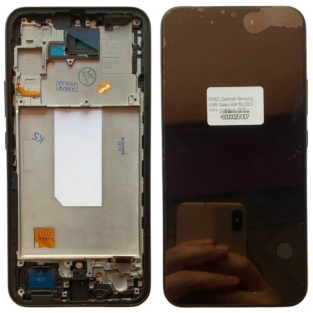 Дисплей для Samsung A346, Galaxy A34 5G 2023 з чорним тачскріном та корпусною рамкою, INCELL 83403 фото