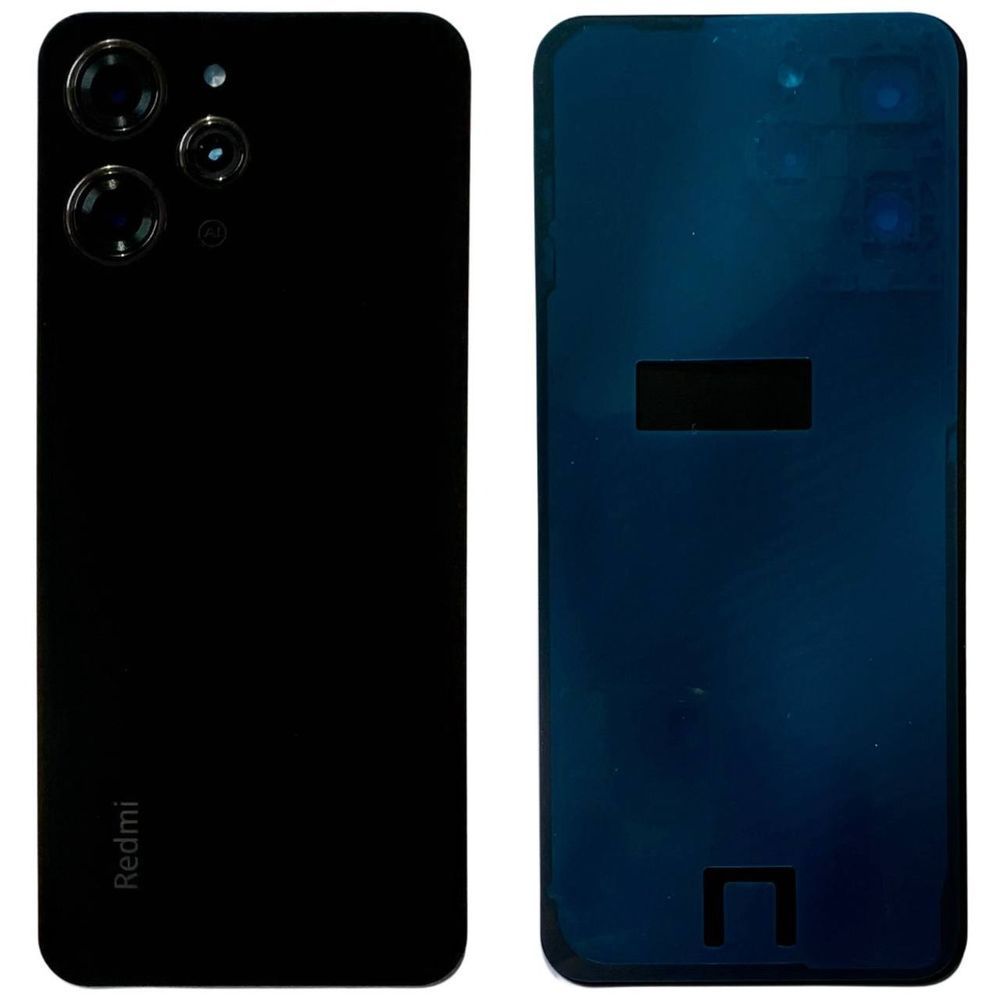 Задня кришка Xiaomi Redmi 12 black (зі склом камери) 0712397 фото
