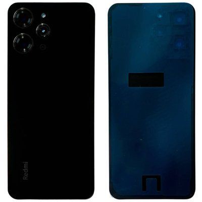 Задня кришка Xiaomi Redmi 12 black (зі склом камери) 0712397 фото