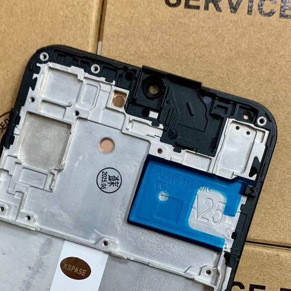 Дисплей для Samsung A256 Galaxy A25 5G 2023 з чорним тачскріном та корпусною рамкою, OLED 83340 фото