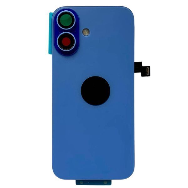 Задня кришка корпусу iPhone 16 Blue (зі склом камери, MagSafe, NFC), Original (China) 561047 фото