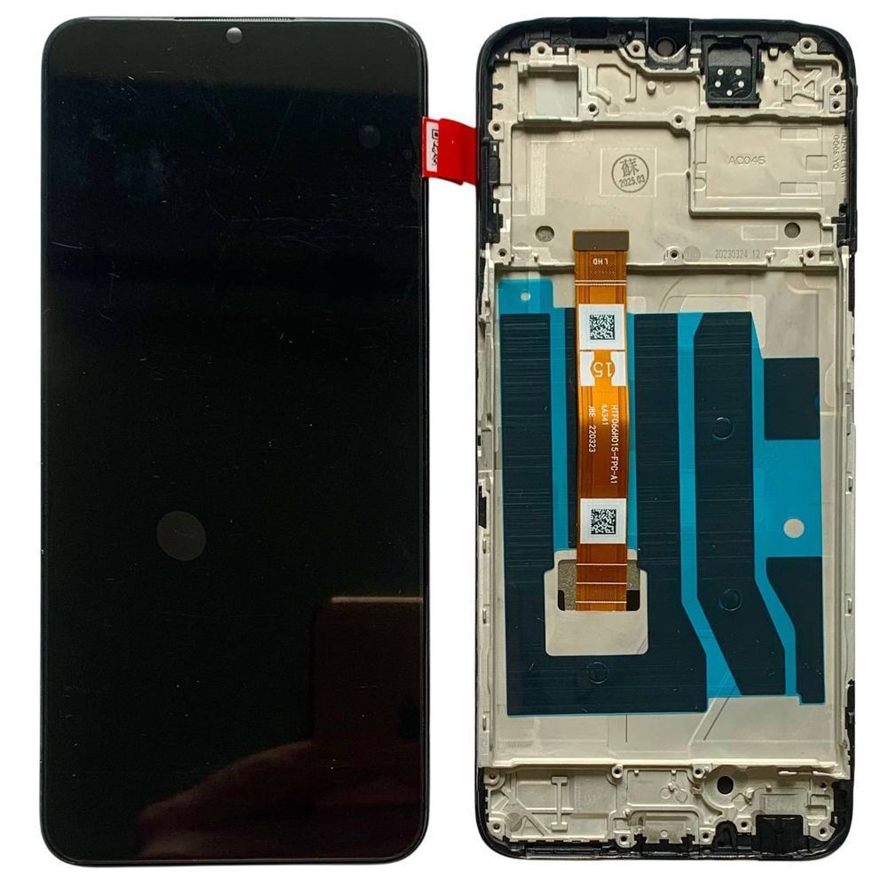 Дисплей для OPPO A18 2023 | A38 2023 | A58 5G з чорним тачскріном та корпусною рамкою, Original (PRC) 8500898 фото
