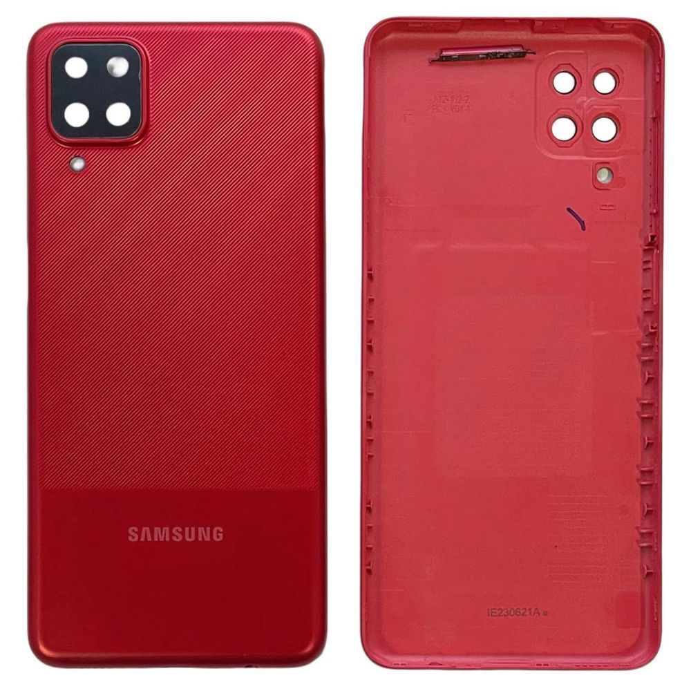 Задня кришка Samsung A125 | A127 | M125 Galaxy A12 | A12s | M12 2020 red (зі склом камери) 6050 фото