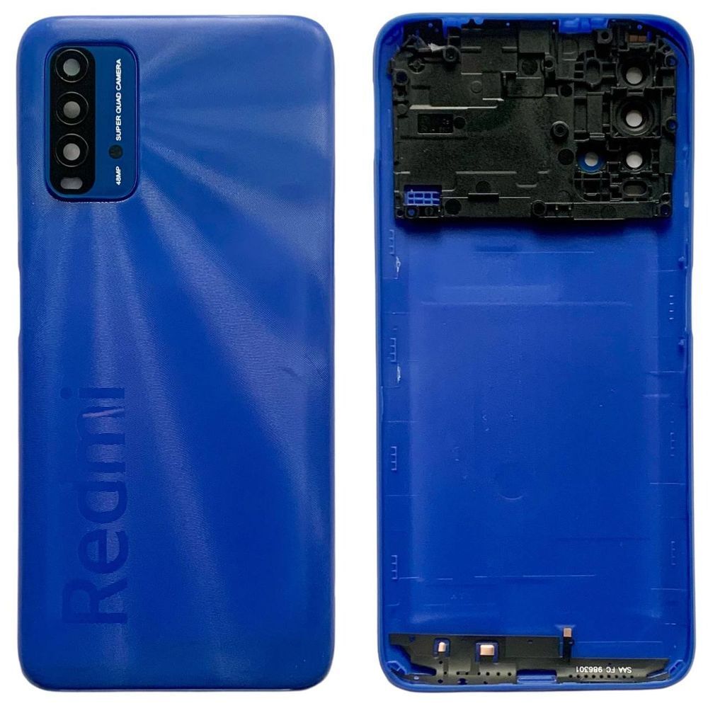Задня кришка Xiaomi Redmi 9T twilight blue (зі склом камери) 0712279 фото