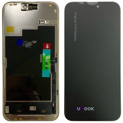 Дисплей для iPhone 15 Pro Max з чорним тачскріном, AUMOOK Prime SOFT OLED 90Hz (можна замінити мікросхему дисплею) 648232 фото