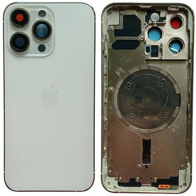 Корпус iPhone 13 Pro White в зборі з тримачем SIM, кнопками, магнітами та сіткою, USA 6991554 фото
