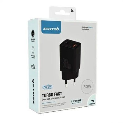 МЗП 2Port SENTEO Z-10 USB+USB-C PD3.0/QC3.0 30W   10118221 фото
