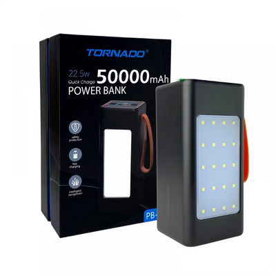 Power Bank Tornado PB05 (50000mAh) 22.5 W black 2001 фото
