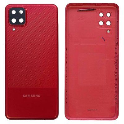Задня кришка Samsung A125 | A127 | M125 Galaxy A12 | A12s | M12 2020 red (зі склом камери) 6050 фото
