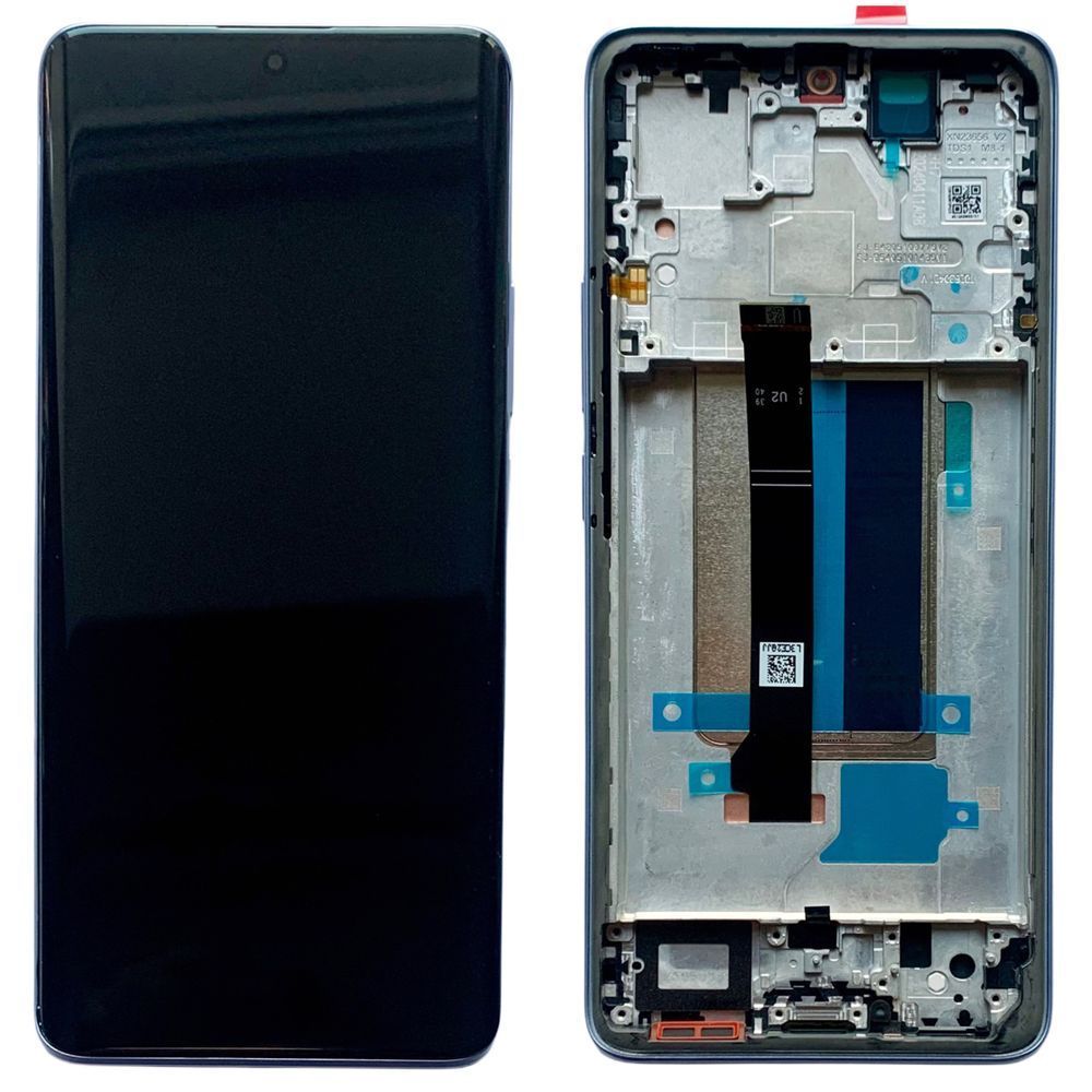 Дисплей для Xiaomi Redmi Note 13 Pro Plus з чорним тачскріном та фіолетовою корпусною рамкою, OLED 9860739 фото