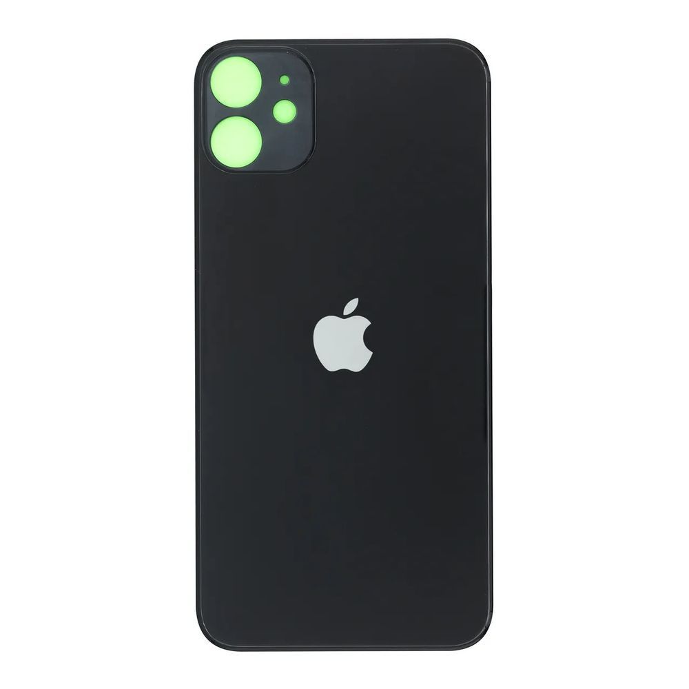 Задня кришка корпусу iPhone 11 Black (великий виріз під камеру), Original (China) 1408665 фото