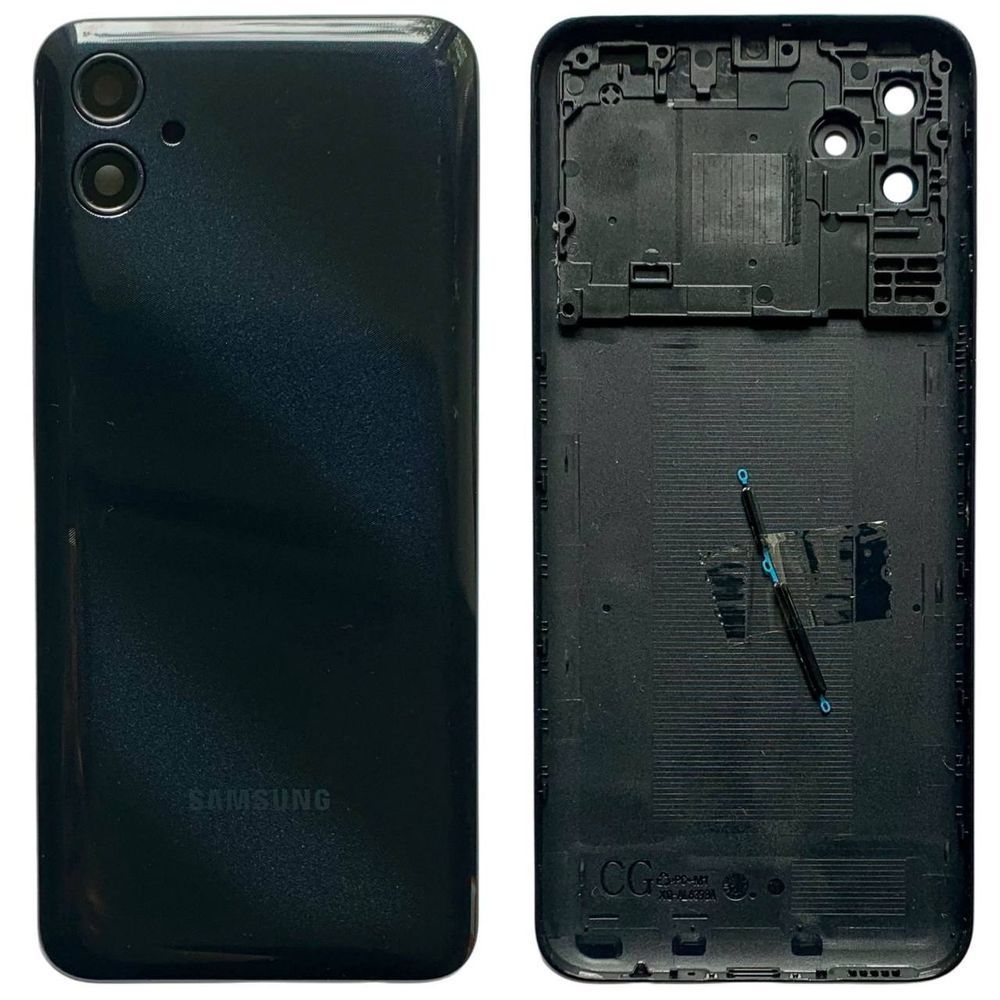 Задня кришка Samsung A042 Galaxy A04e 2022 black (зі склом камери) 53212 фото