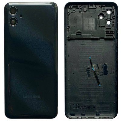 Задня кришка Samsung A042 Galaxy A04e 2022 black (зі склом камери) 53212 фото