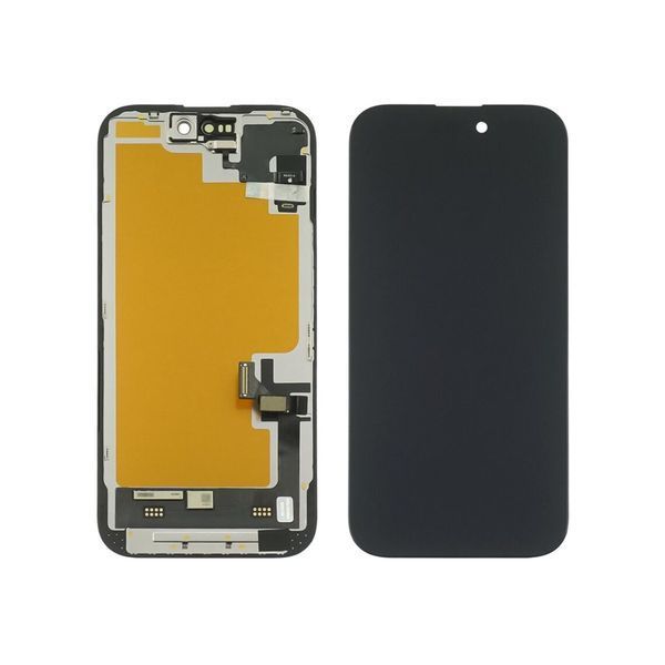 Дисплей для Apple iPhone 15 з чорним тачскрином 60Hz (без помилки) GXQC-Super OLED SOFT Service Pack 51619 фото