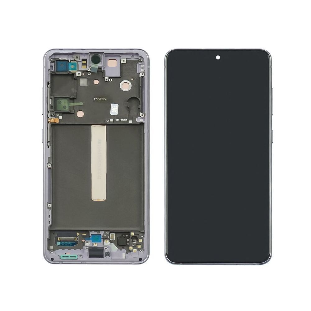 Дисплей для Samsung G990 Galaxy S21 FE з чорним тачскрином та фіолетовою корпусною рамкою GH82-26414D Original 51081 фото