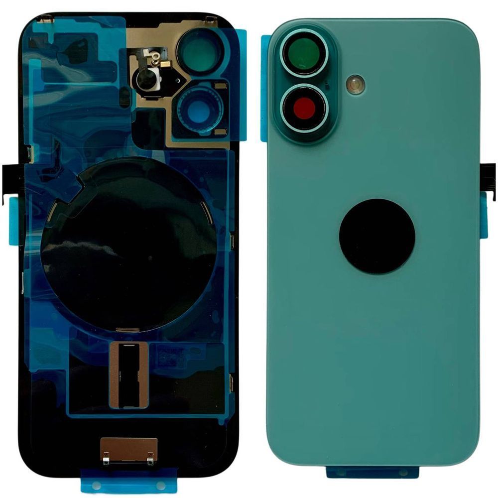 Задня кришка корпусу iPhone 16 Green (зі склом камери, MagSafe, NFC), Original (China) 561049 фото