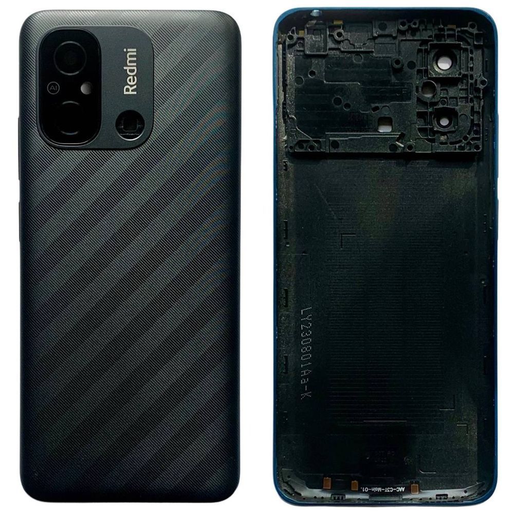 Задня кришка Xiaomi Redmi 12C black (зі склом камери) 0712386 фото