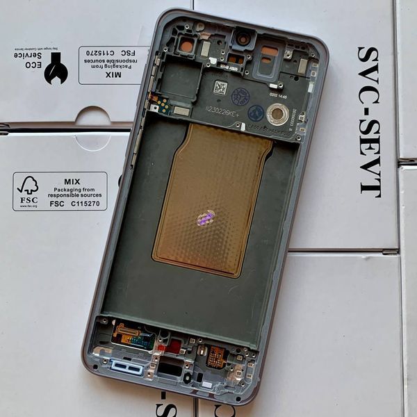 Дисплей для Samsung A576 Galaxy A57 5G 2026 з чорним тачскріном та сірою корпусною рамкою, Original 107257 фото