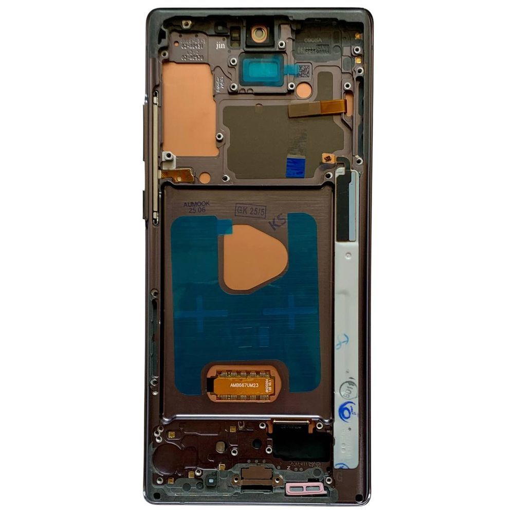 Дисплей для Samsung N980 | N981 Galaxy Note 20 з чорним тачскріном та корпусною рамкою, OLED 1405376 фото