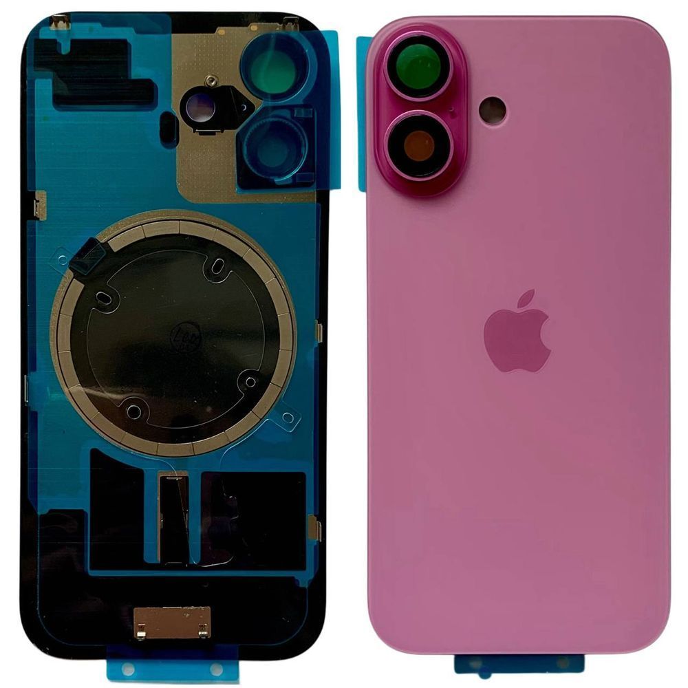 Задня кришка корпусу iPhone 16 Pink (зі склом камери, MagSafe), Original (China) 561062 фото
