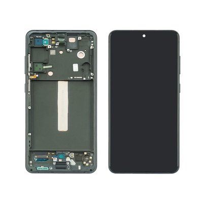 Дисплей для Samsung G990 Galaxy S21 FE з чорним тачскрином та чорною корпусною рамкою GH82-26420A Original 51080 фото