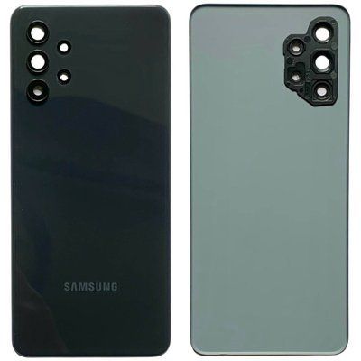 Задня кришка Samsung A325 Galaxy A32 2021 black (зі склом камери) 200239 фото