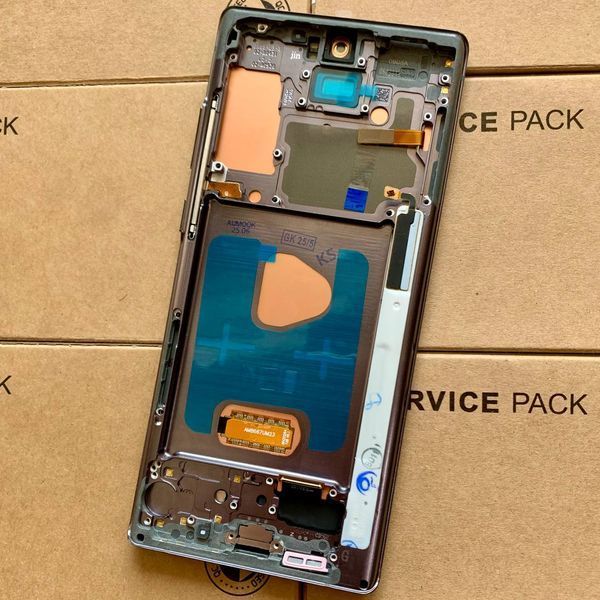 Дисплей для Samsung N980 | N981 Galaxy Note 20 з чорним тачскріном та корпусною рамкою, OLED 1405376 фото