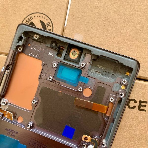 Дисплей для Samsung N980 | N981 Galaxy Note 20 з чорним тачскріном та корпусною рамкою, OLED 1405376 фото