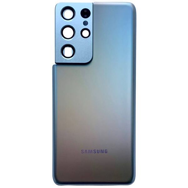 Задня кришка Samsung G998 Galaxy S21 Ultra silver (зі склом камери) 6073 фото