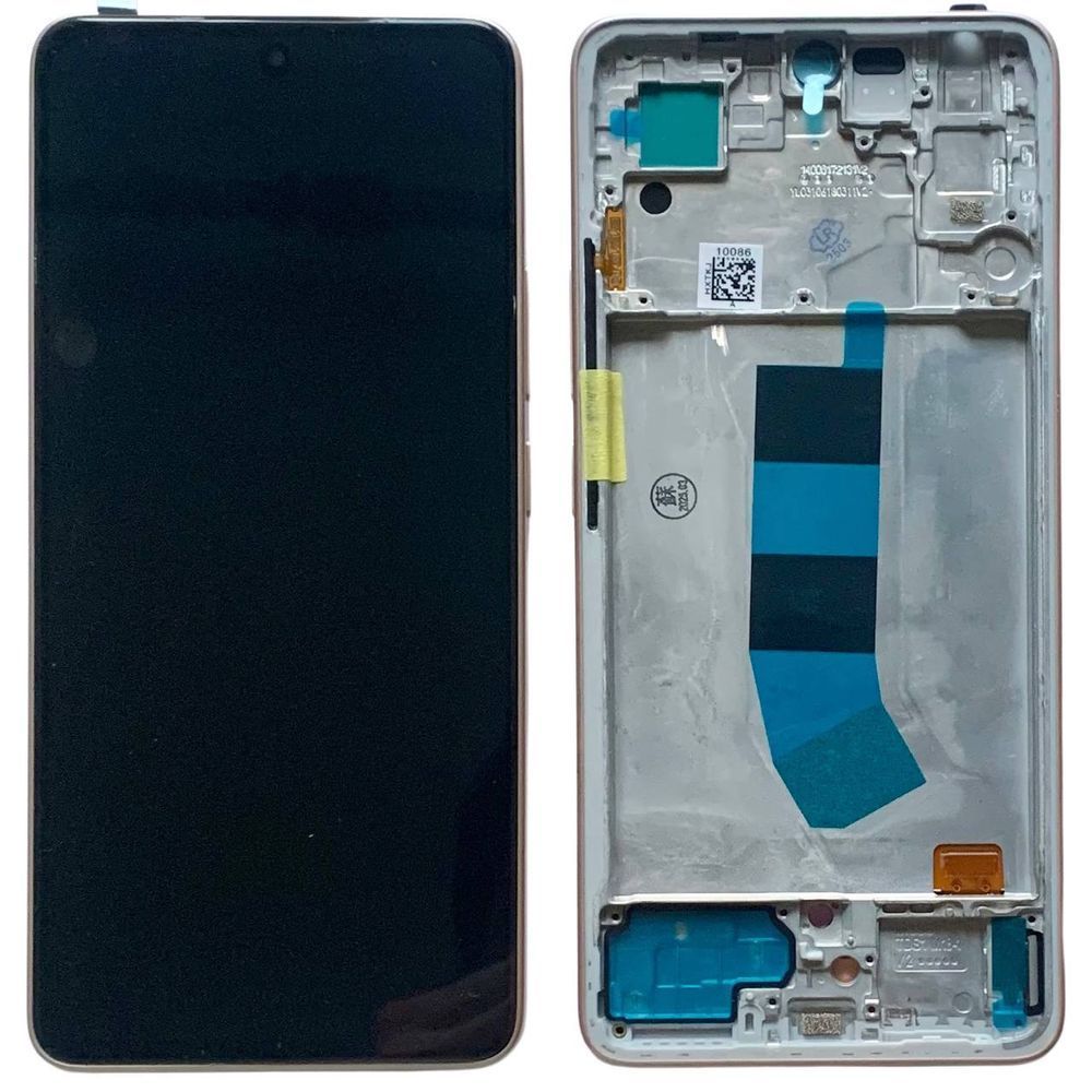 Дисплей для Xiaomi Redmi Note 13 4G з чорним тачскріном та золотою корпусною рамкою, OLED 9860755 фото