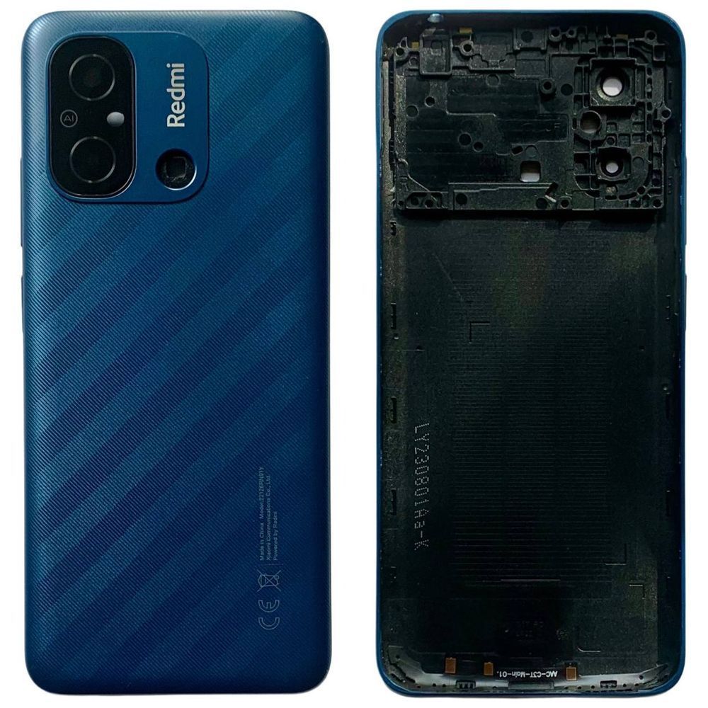 Задня кришка Xiaomi Redmi 12C blue (зі склом камери) 0712385 фото