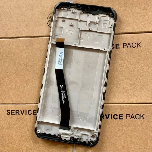 Дисплей для Xiaomi Redmi 9 (M2004J19G, M2004J19AG, M2004J19C) з чорним тачскріном та корпусною рамкою, Original 9861635 фото