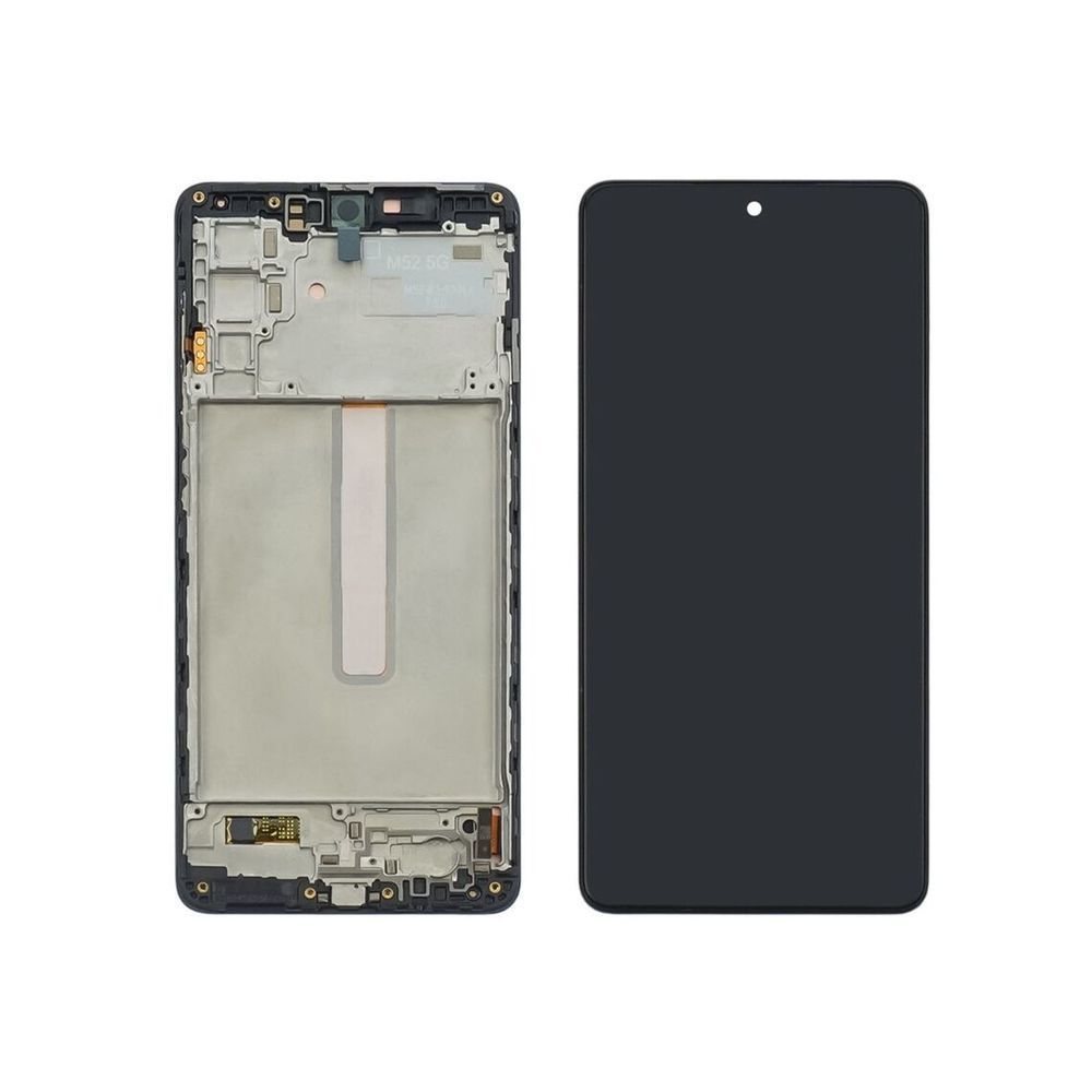 Дисплей для Samsung M526 Galaxy M52 (5G) (2021) з чорним тачскрином та корпусною рамкою GH82-27094A Original 49368 фото