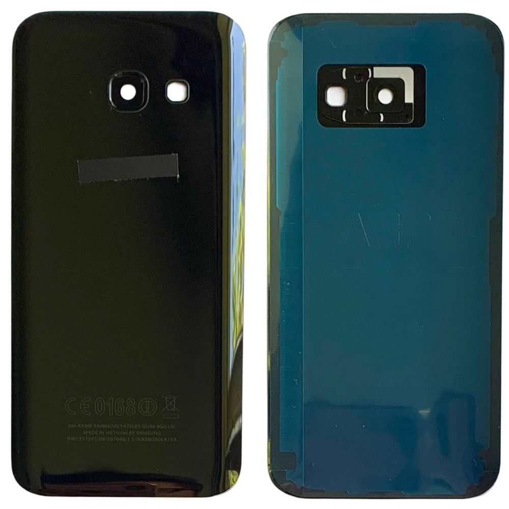 Задня кришка Samsung A320 Galaxy A3 2017 black (зі склом камери) 5920 фото