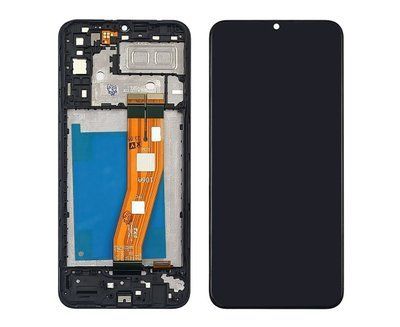 Дисплей для Samsung A042 Galaxy A04E (2022) з чорним тачскріном та корпусною рамкою, IPS 1405357 фото