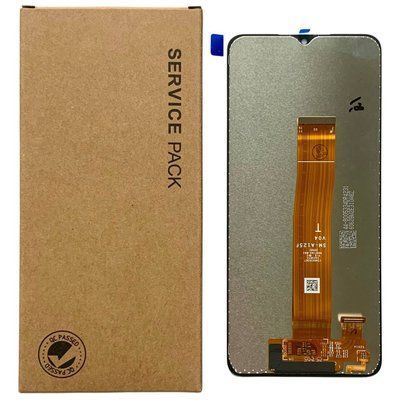 Дисплей для Samsung A125F Galaxy A12 2020 black (A125F V04) з чорним тачскріном, Original (China) 1405402 фото