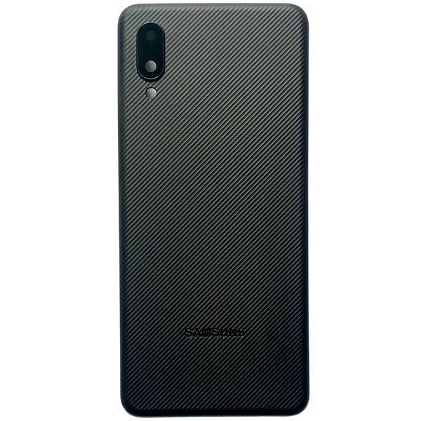 Задня кришка Samsung A022 Galaxy A02 2021 black (зі склом камери) 53225 фото